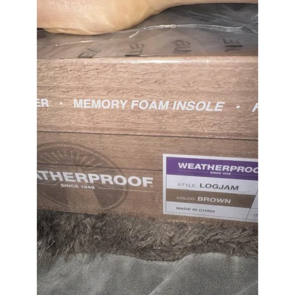 NIB Weatherproof Men’s Logjam Sneaker Boot – Brown – Size 10 - Picture 7 of 7